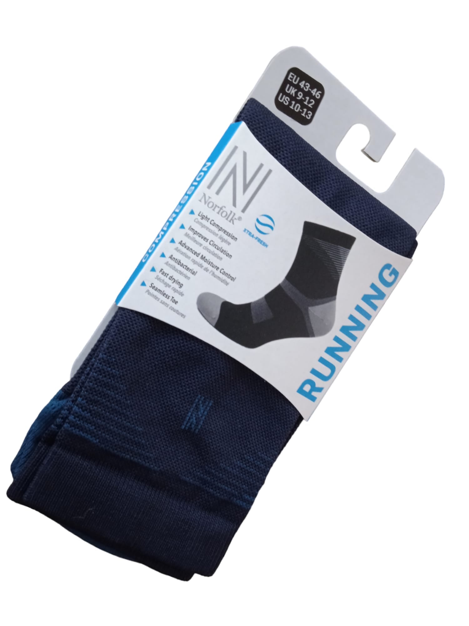 Valencia SC Compression Profesyonel Koşu Çorapları Lacivert