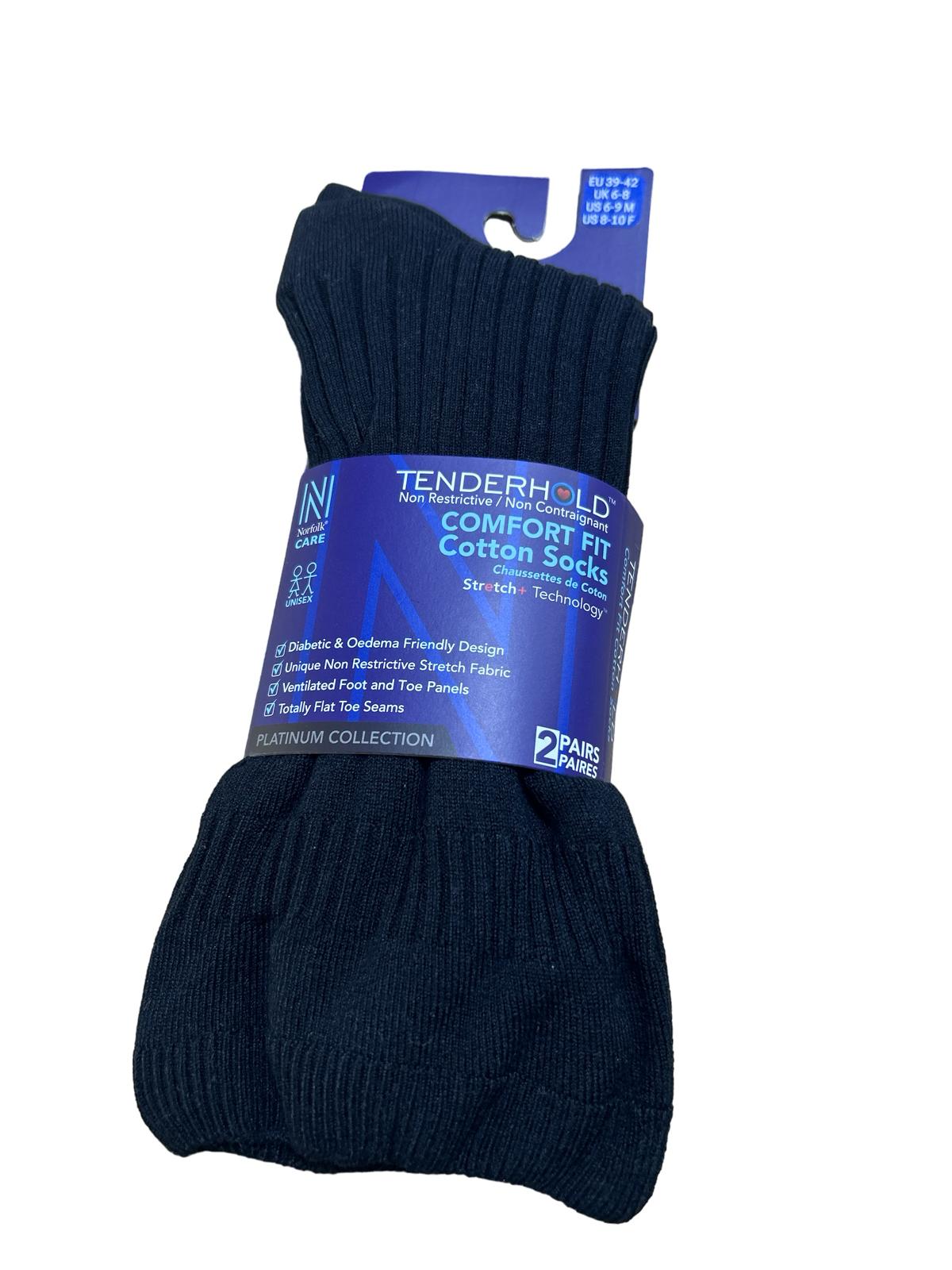 EDINBURGH Comfot Fit Sağlık Çorabı Siyah 2'li Paket