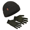 Winter Set %70 Merino Yünü Termal Bere ve Eldiven 2'li Kış Seti - Yeşil