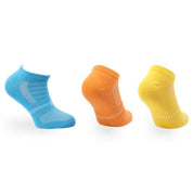 Yogi Pamuklu Günlük Konforlu Çocuk Çorabı 3'lü Paket Turuncu/Mavi/Sarı